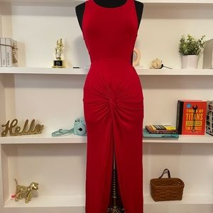 Red High-low Maxi Dress